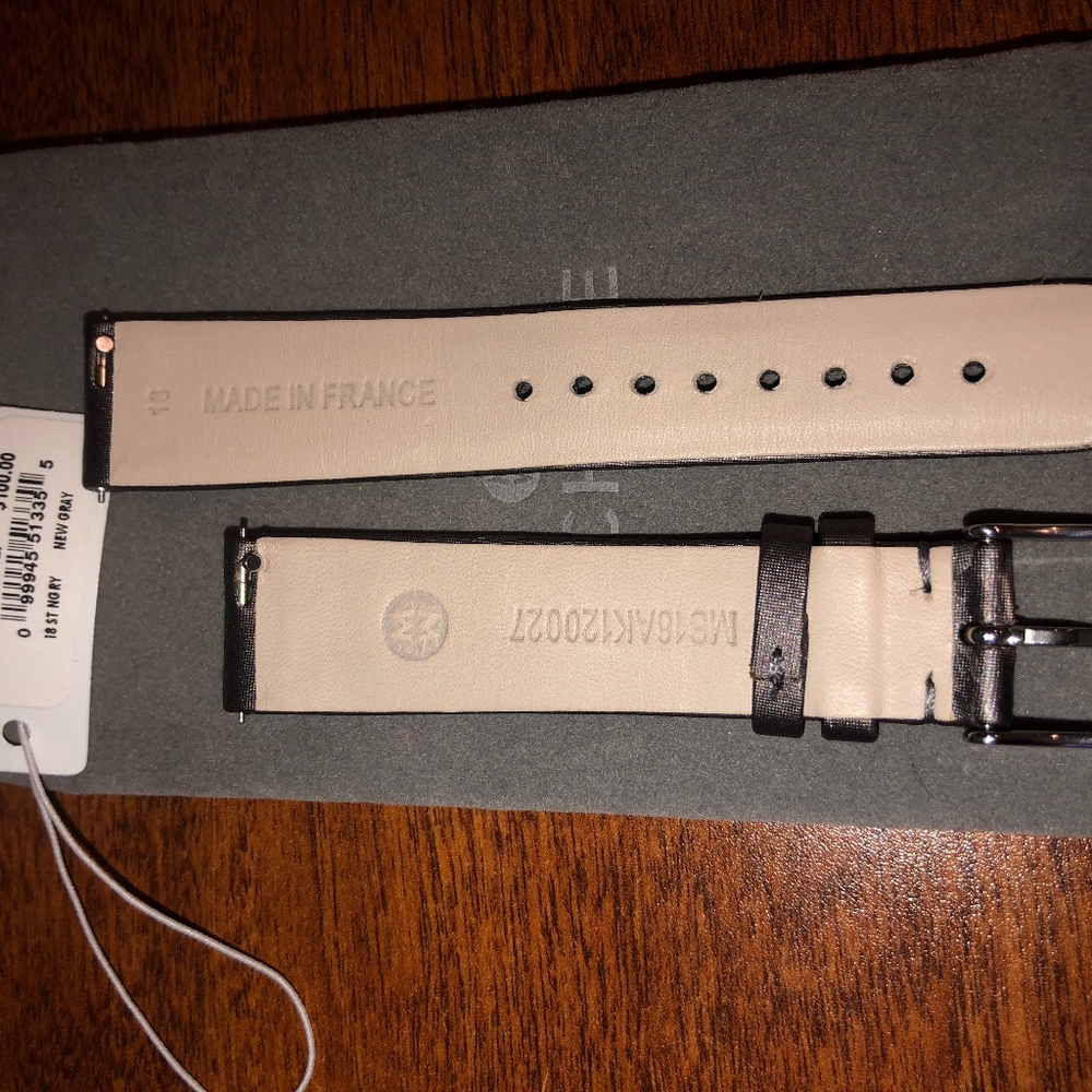 BNWT Michele Removable Watch Strap in New Gray